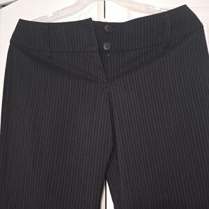 Black Pinstripe Trousers